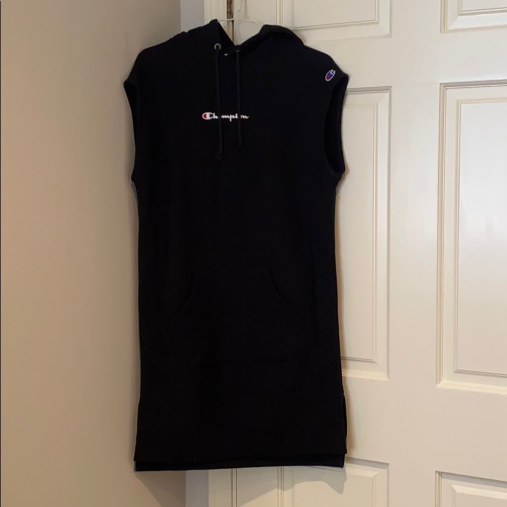 Champion reverse weave hoodie sweat mini dress